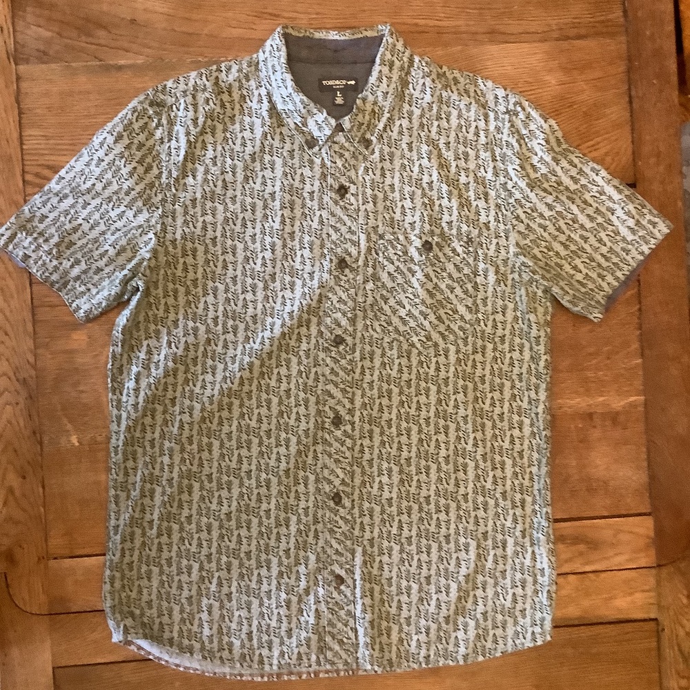 Mens Toad & Co button down shirt, organic cotton